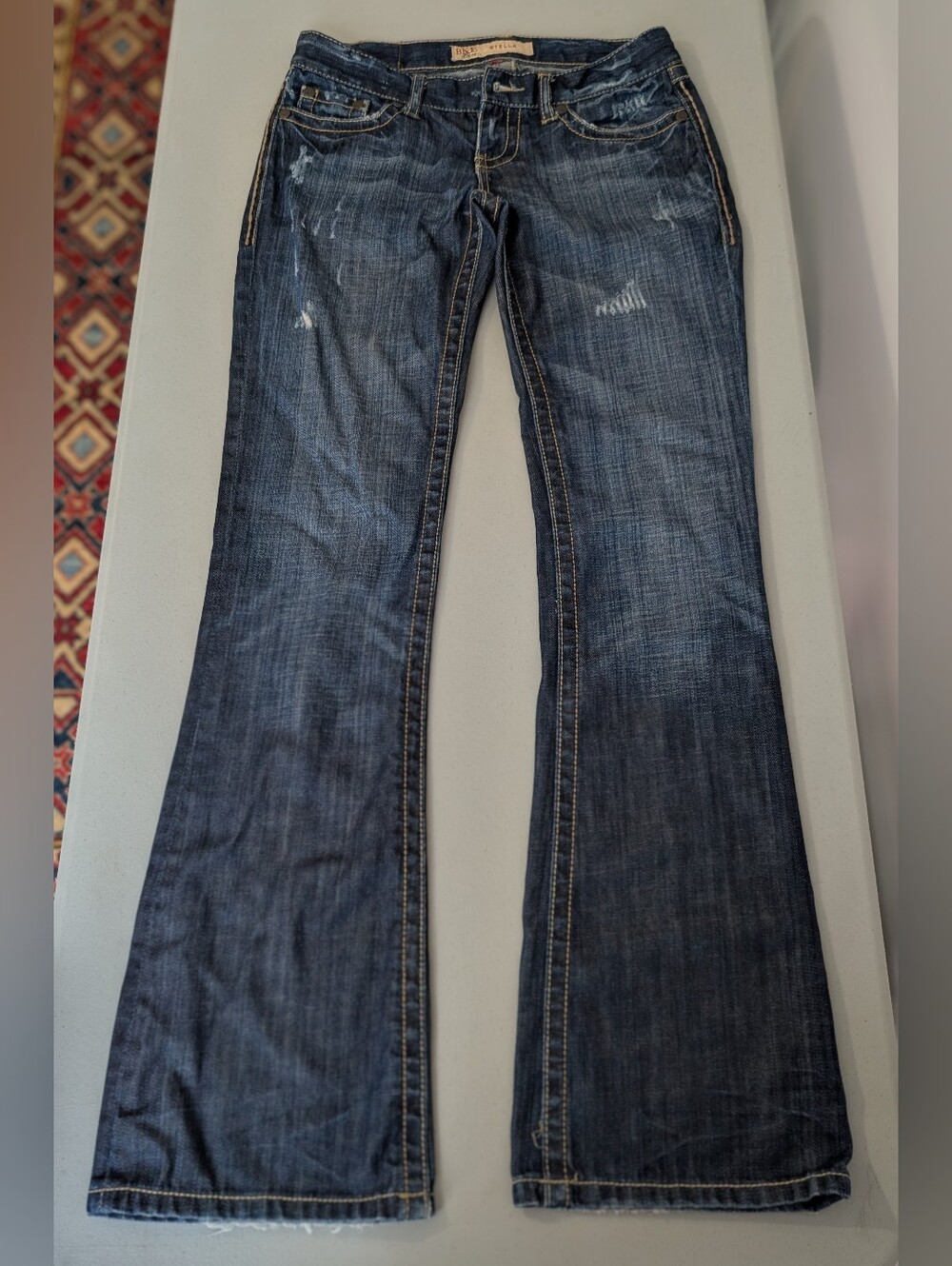 BKE boot cut jeans, size 26 (missing button)